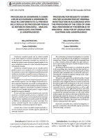 Procedura de examinare a cererilor de accelerare a urmăririi penale în conformitate cu prevederile Codului de procedură penală al Republicii Moldova – analiza legislației, doctrinei și jurisprudenței